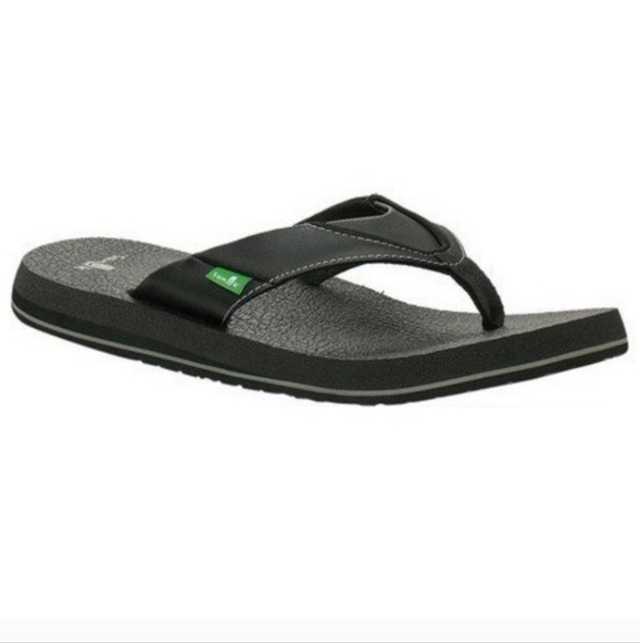 Sanuk Mens Sandals Flip Flops Outdoor Flats sz 12 shoes - Picture 1 of 10